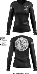STAGING FACILITY 22010365 Women's Long Sleeve V-neck Shirt - 15