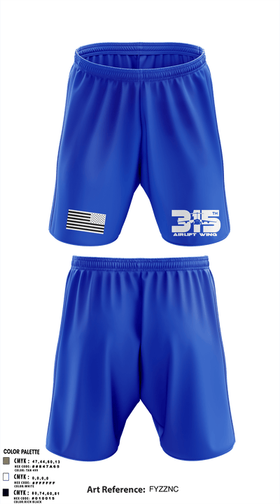 315th Airlift Wing/315th Maintenance Group 82634422 Athletic Shorts With Pockets - 52