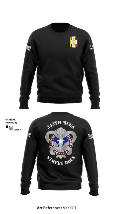 345th MCGA 98196690 Crew Neck Sweatshirt - 10