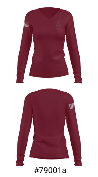 Women's Long Sleeve Vneck Shirt, United Faith Christian Academy High School Basketball, Men's Basketball, Teamtime, Team time, sublimation, custom sports apparel, team uniforms, spirit wear, spiritwear, sports uniforms, custom shirts, team store, custom team store, fundraiser sports, apparel fundraiser