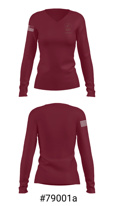 United Faith Christian Academy High School Basketball 55676050 Women's Long Sleeve V-neck Shirt - 20