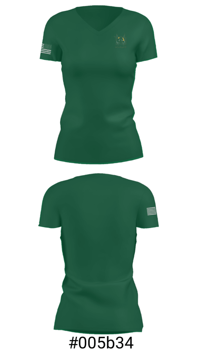 Bunn High School Swimming 46623170 Women's Short Sleeve V-neck Shirt - 21