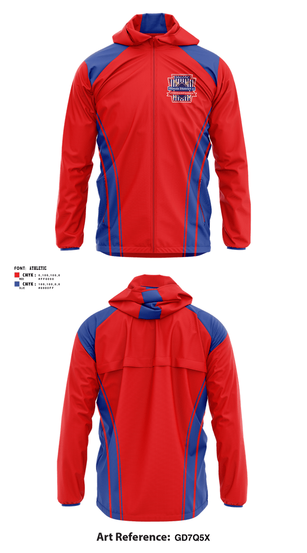 Windbreaker, Illinois District 11 Little League, Baseball, Teamtime, Team time, sublimation, custom sports apparel, team uniforms, spirit wear, spiritwear, sports uniforms, custom shirts, team store, custom team store, fundraiser sports, apparel fundraiser