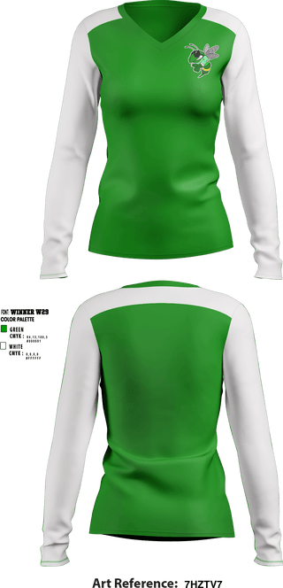 Women's Long Sleeve Vneck Shirt, Hopewell Middle School, Spirit Store, Teamtime, Team time, sublimation, custom sports apparel, team uniforms, spirit wear, spiritwear, sports uniforms, custom shirts, team store, custom team store, fundraiser sports, apparel fundraiser