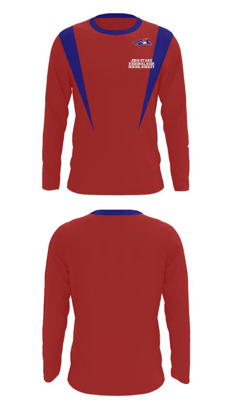 Long Sleeve Performance Shirt, John Stark Regional High School Hockey, Ice Hockey, Teamtime, Team time, sublimation, custom sports apparel, team uniforms, spirit wear, spiritwear, sports uniforms, custom shirts, team store, custom team store, fundraiser sports, apparel fundraiser
