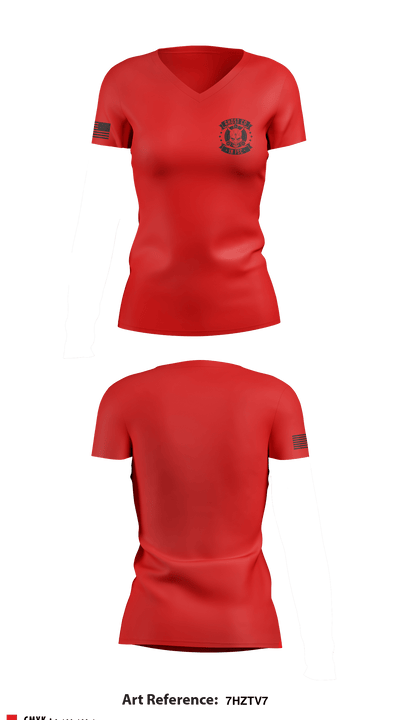 G/141 5528532 Women's Short Sleeve V-neck Shirt - 1