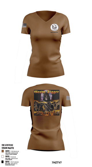 Women's Short Sleeve Vneck Shirt, , Army, Teamtime, Team time, sublimation, custom sports apparel, team uniforms, spirit wear, spiritwear, sports uniforms, custom shirts, team store, custom team store, fundraiser sports, apparel fundraiser