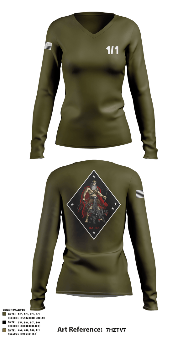 Women's Long Sleeve Vneck Shirt, V1/1, Marines, Teamtime, Team time, sublimation, custom sports apparel, team uniforms, spirit wear, spiritwear, sports uniforms, custom shirts, team store, custom team store, fundraiser sports, apparel fundraiser