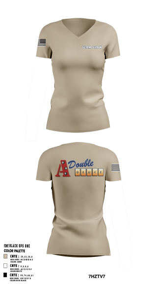 Women's Short Sleeve Vneck Shirt, , Air Force, Teamtime, Team time, sublimation, custom sports apparel, team uniforms, spirit wear, spiritwear, sports uniforms, custom shirts, team store, custom team store, fundraiser sports, apparel fundraiser