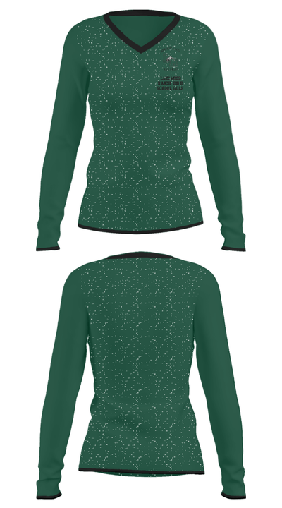 Lakewood Ranch High School Golf 70428177 Women's Long Sleeve V-neck Shirt - 24