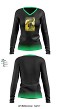 StrangeCo Pipe HittingStrangeCo Pipe Hitting 87288548 Women's Long Sleeve V-neck Shirt - 1
