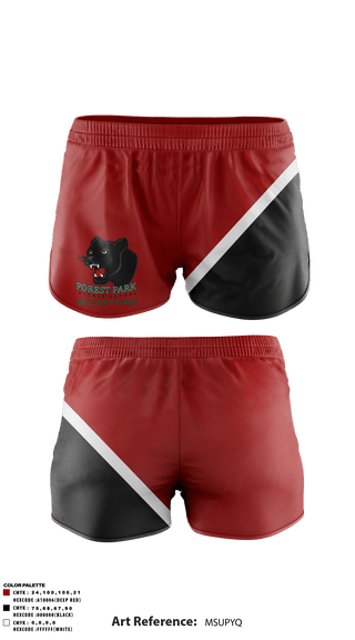 Track Shorts, Forest Park Middle School, Spirit Store, Teamtime, Team time, sublimation, custom sports apparel, team uniforms, spirit wear, spiritwear, sports uniforms, custom shirts, team store, custom team store, fundraiser sports, apparel fundraiser
