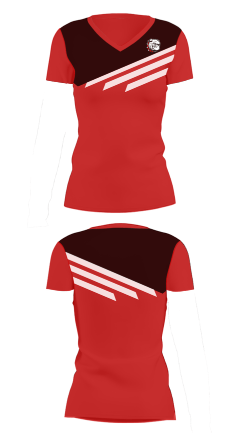 Women's Short Sleeve Vneck Shirt, Mcpherson College Basketball, Women's Basketball, Teamtime, Team time, sublimation, custom sports apparel, team uniforms, spirit wear, spiritwear, sports uniforms, custom shirts, team store, custom team store, fundraiser sports, apparel fundraiser