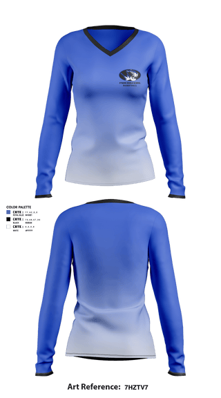 Women's Long Sleeve Vneck Shirt, Stroud Middle School, Women's Basketball, Teamtime, Team time, sublimation, custom sports apparel, team uniforms, spirit wear, spiritwear, sports uniforms, custom shirts, team store, custom team store, fundraiser sports, apparel fundraiser