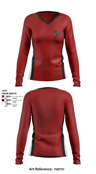 Women's Long Sleeve Vneck Shirt, Saucon Valley Youth Sports Association, Spirit Store, Teamtime, Team time, sublimation, custom sports apparel, team uniforms, spirit wear, spiritwear, sports uniforms, custom shirts, team store, custom team store, fundraiser sports, apparel fundraiser