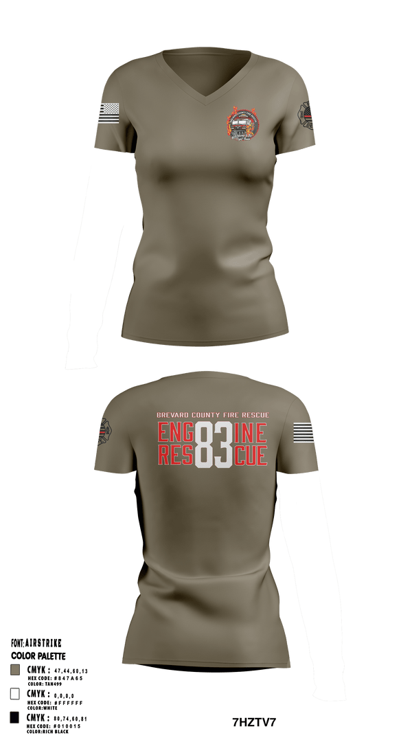 Women's Short Sleeve Vneck Shirt, , Fire Department, Teamtime, Team time, sublimation, custom sports apparel, team uniforms, spirit wear, spiritwear, sports uniforms, custom shirts, team store, custom team store, fundraiser sports, apparel fundraiser