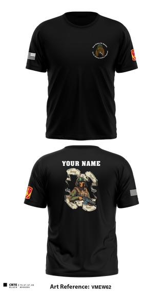 Short Sleeve Performance Shirt, Bravo Battery, 4th Battalion, 3rd Air Defense Artillery Regiment, Army, Teamtime, Team time, sublimation, custom sports apparel, team uniforms, spirit wear, spiritwear, sports uniforms, custom shirts, team store, custom team store, fundraiser sports, apparel fundraiser