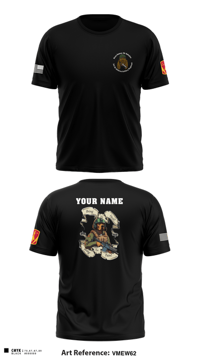 Bravo Battery, 4th Battalion, 3rd Air Defense Artillery Regiment 1115971 Short Sleeve Performance Shirt - 2