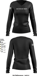 Sector Key West 74746064 Women's Long Sleeve V-neck Shirt - 1