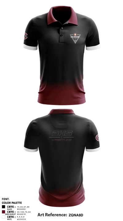 Berthoud High School Spartans 48349950 Short Sleeve Performance Polo - 1