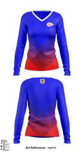 Lakeland Senior High School 71770022 Women's Long Sleeve V-neck Shirt - 1