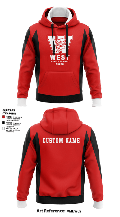 West Middle School Cheer 52210738 Hoodie - 2