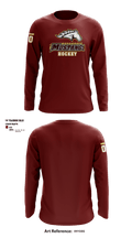 Menomonie High School Ice hockey 95189103 Long Sleeve Performance Shirt - 11