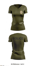 TAYLORSVILLE POLICE DEPARTMENT LT 27466887 Women's Short Sleeve V-neck Shirt - 9