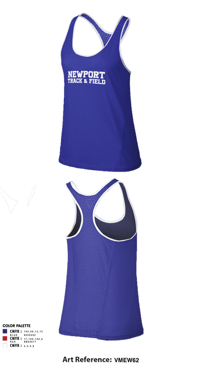 Newport High School Track & Field 49757231 Women's Track Singlet - 1