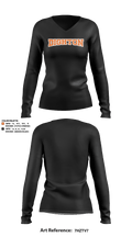 Dighton High School 76298618 Women's Long Sleeve V-neck Shirt - 4