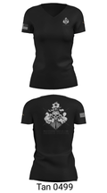 744 Night Train 26449981 Women's Short Sleeve V-neck Shirt - 23