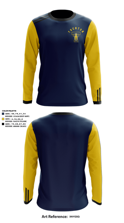 Trenton high school wrestling 64708928 Long Sleeve Performance Shirt - 1