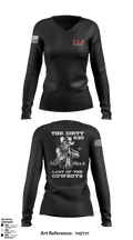 YARD DAWGS 55316748 Women's Long Sleeve V-neck Shirt - 1