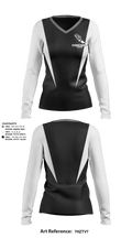 Concord High School Track 53059740 Women's Long Sleeve V-neck Shirt - 3