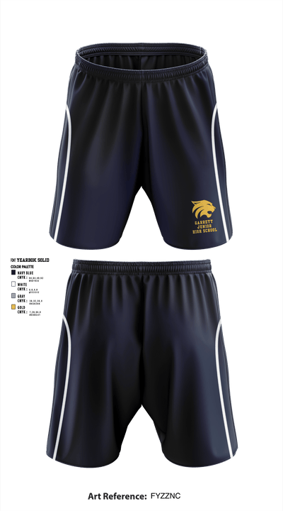 Garrett Junior High School 2206469 Athletic Shorts With Pockets - 1