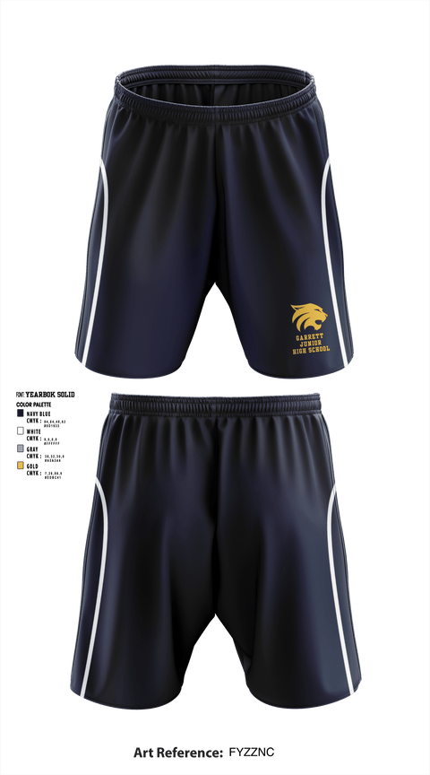 Athletic Shorts With Pockets, Garrett Junior High School, Spirit Store, Teamtime, Team time, sublimation, custom sports apparel, team uniforms, spirit wear, spiritwear, sports uniforms, custom shirts, team store, custom team store, fundraiser sports, apparel fundraiser
