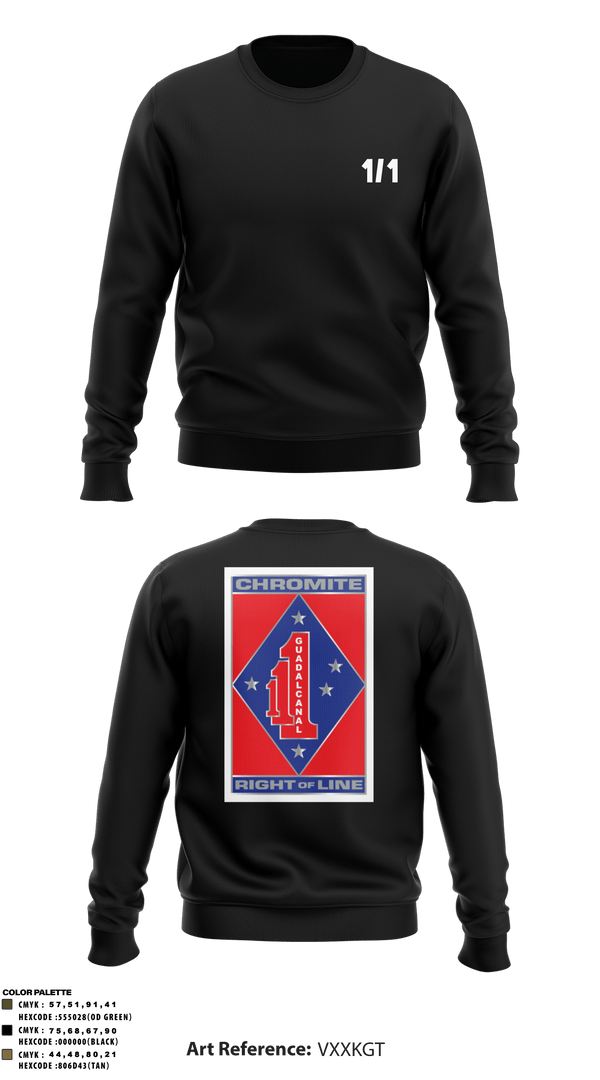 Crew Neck Sweatshirt, V1/1, Marines, Teamtime, Team time, sublimation, custom sports apparel, team uniforms, spirit wear, spiritwear, sports uniforms, custom shirts, team store, custom team store, fundraiser sports, apparel fundraiser
