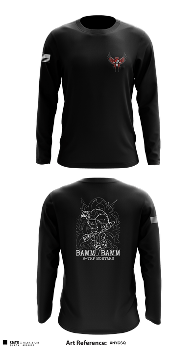 BAMM BAMM 3548892 Long Sleeve Performance Shirt - 1