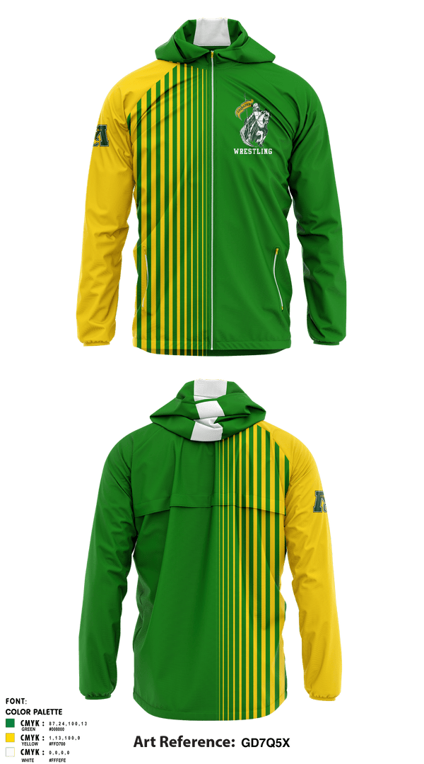 Windbreaker, Muskegon Catholic Central High School Wrestling, Wrestling, Teamtime, Team time, sublimation, custom sports apparel, team uniforms, spirit wear, spiritwear, sports uniforms, custom shirts, team store, custom team store, fundraiser sports, apparel fundraiser