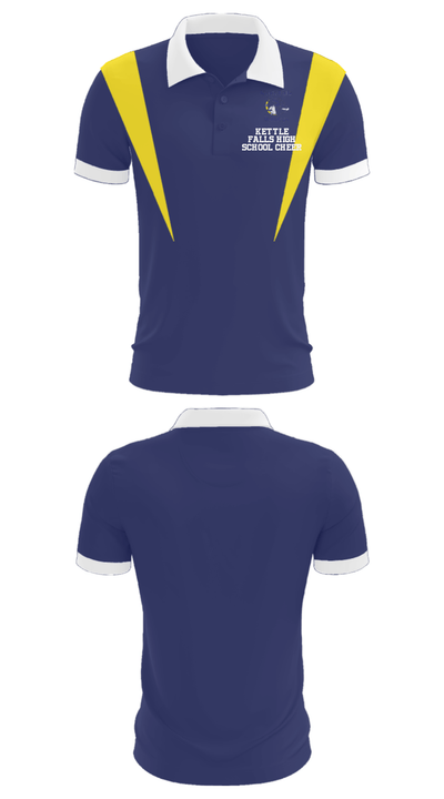 Kettle Falls High School Cheer 36977545 Short Sleeve Performance Polo - 3