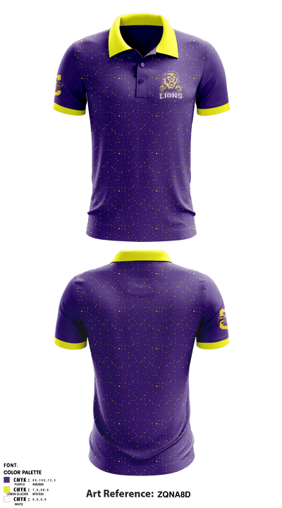 Columbia Central High School Golf 6708728 Short Sleeve Performance Polo - 1