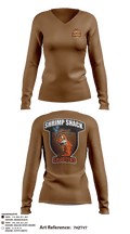 Shrimp Shack Shooters 38335157 Women's Long Sleeve V-neck Shirt - 5