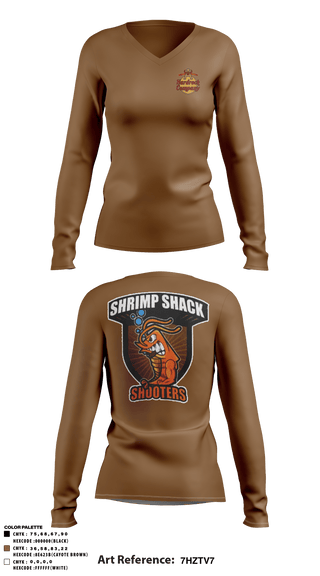 Women's Long Sleeve Vneck Shirt, , Army, Teamtime, Team time, sublimation, custom sports apparel, team uniforms, spirit wear, spiritwear, sports uniforms, custom shirts, team store, custom team store, fundraiser sports, apparel fundraiser