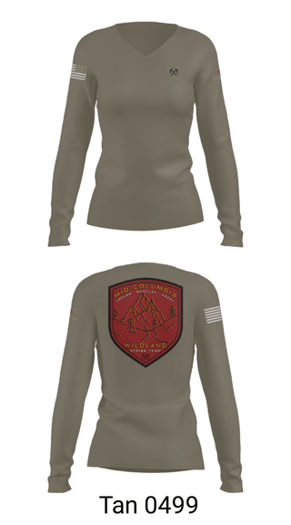 Women's Long Sleeve Vneck Shirt, , Fire Department, Teamtime, Team time, sublimation, custom sports apparel, team uniforms, spirit wear, spiritwear, sports uniforms, custom shirts, team store, custom team store, fundraiser sports, apparel fundraiser