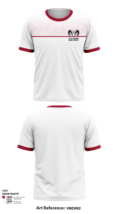 Faith Academy Cross Country 38830015 Short Sleeve Performance Shirt - 2
