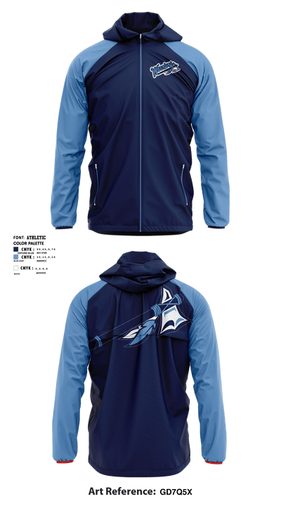 R B Stall High School Wrestling 28988048 Windbreaker - 1
