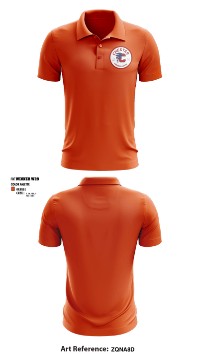Chester High School Cheer 46279495 Short Sleeve Performance Polo - 1