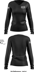 Delta Company "Outlaws" 47733508 Women's Long Sleeve V-neck Shirt - 1