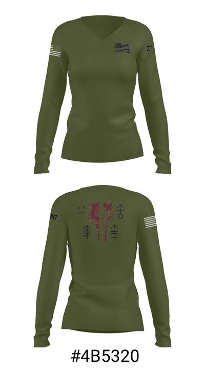 V 2/2 53497899 Women's Long Sleeve V-neck Shirt - 37