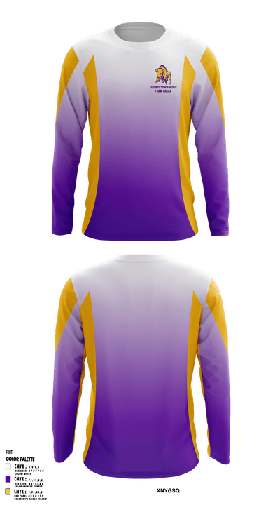 Georgetown-Ridge Farm High School Cheer 38211561 Long Sleeve Performance Shirt - 1